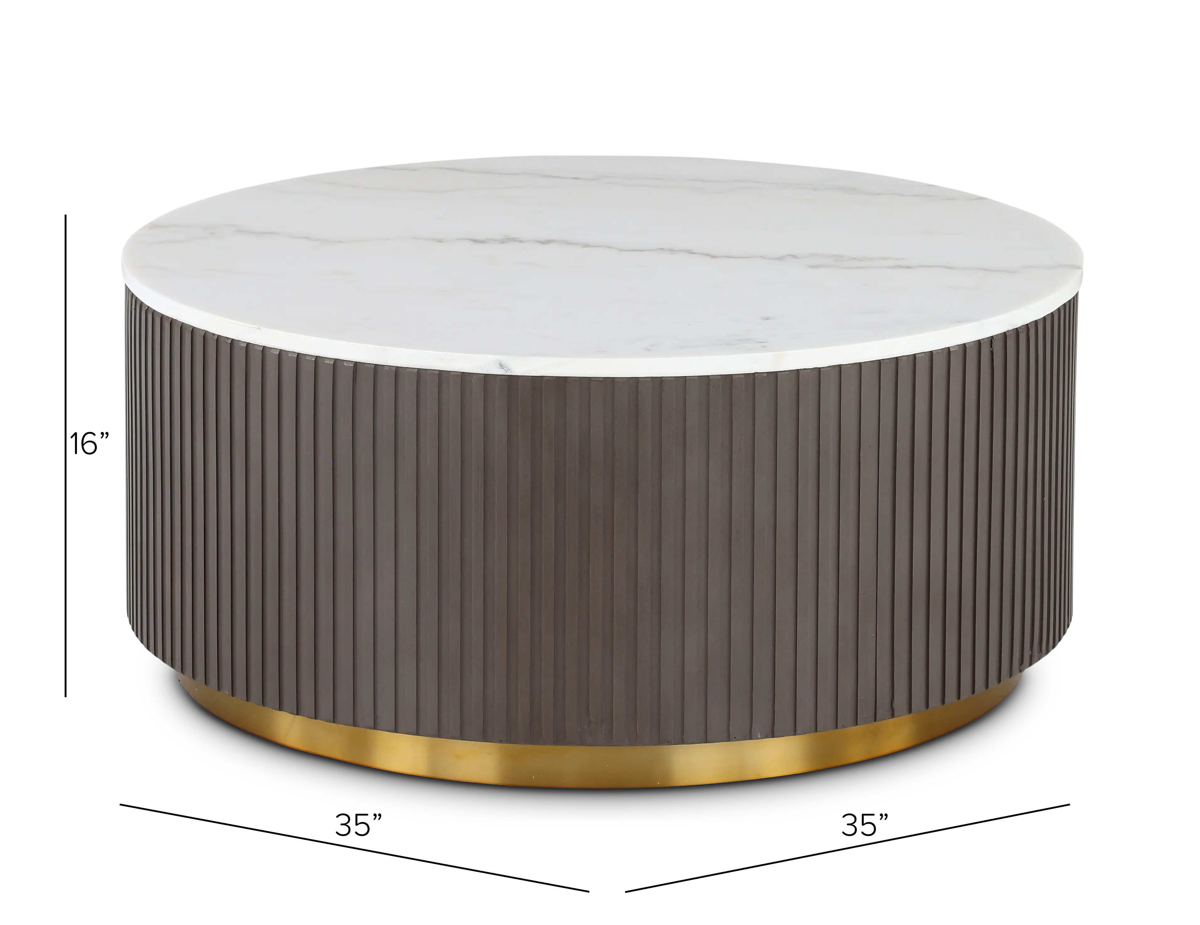 Janson Brown and White Coffee Table-3