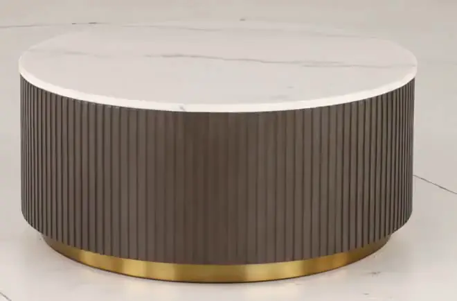 Janson Brown and White Coffee Table-9