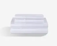BGS199355 BedGear White Hyper Cotton Split-Head Queen Sheet Set