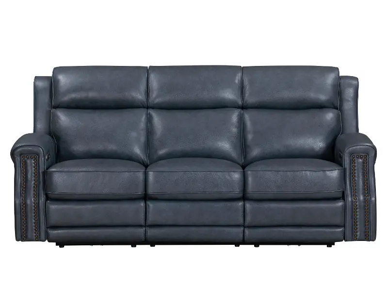 Hensley Marina Blue Power Reclining Sofa