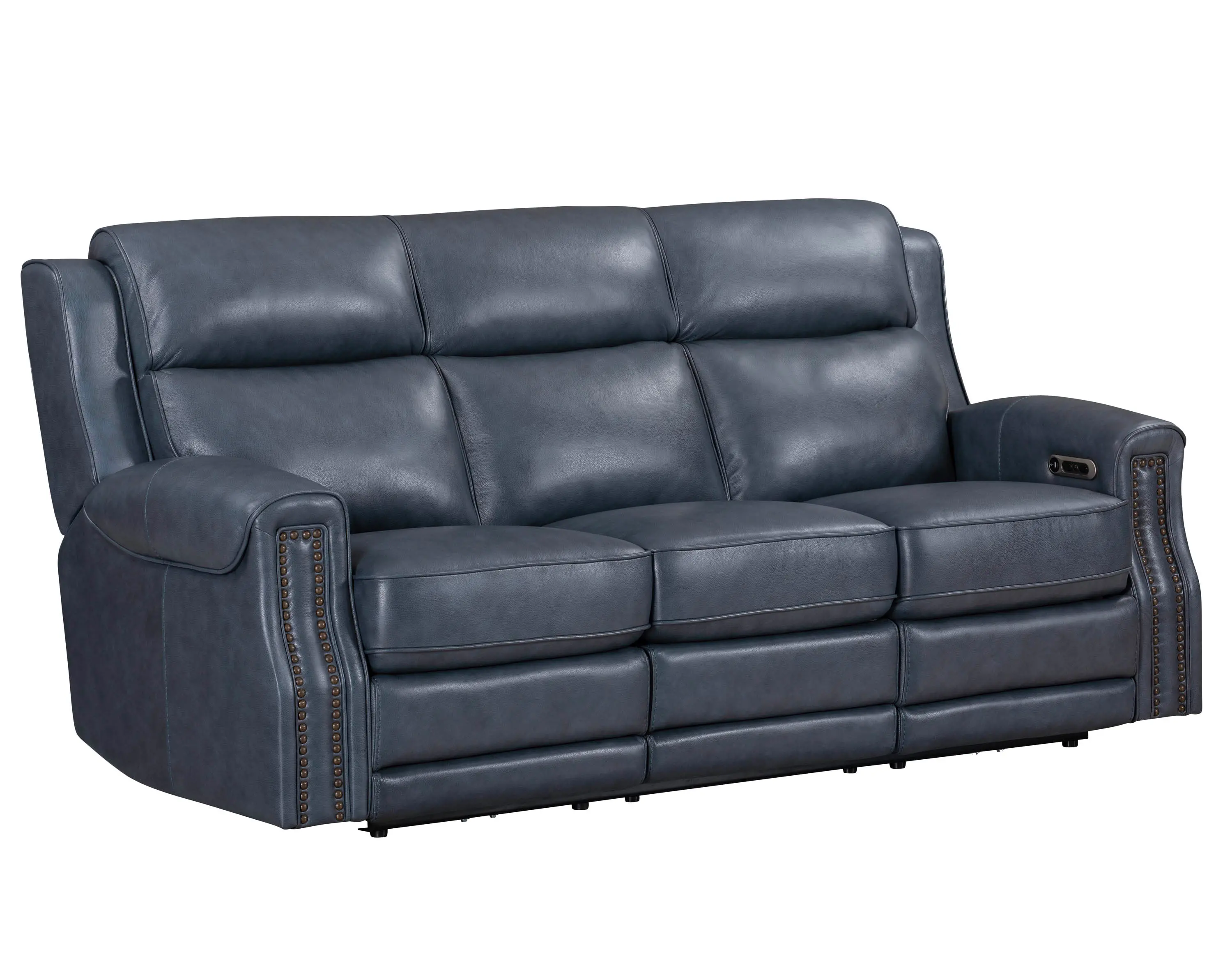 Hensley Marina Blue Power Reclining Sofa-2