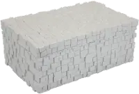 Geo White Textured Decorative Box