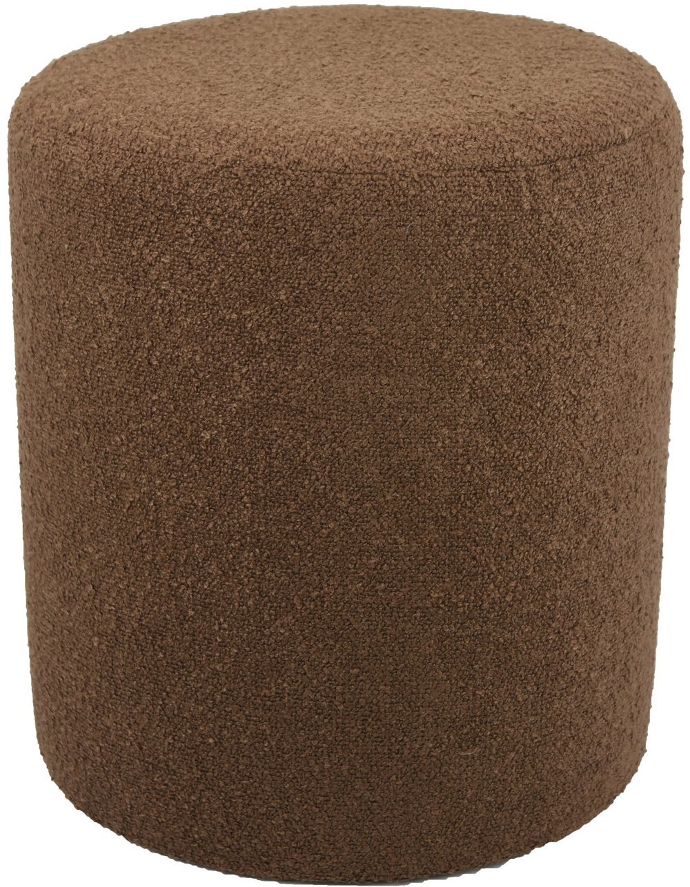 Gregg Brown Boucle Round Ottoman