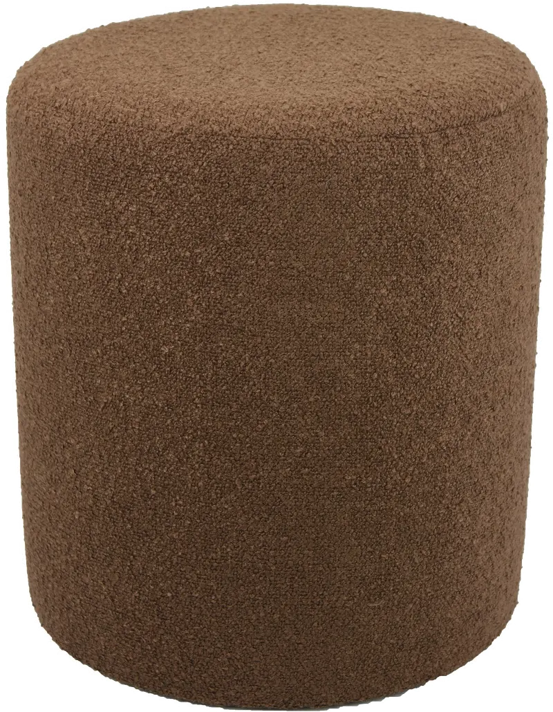 Gregg Brown Boucle Round Ottoman