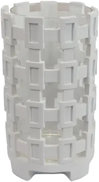 8  White Tabletop Candle Holder