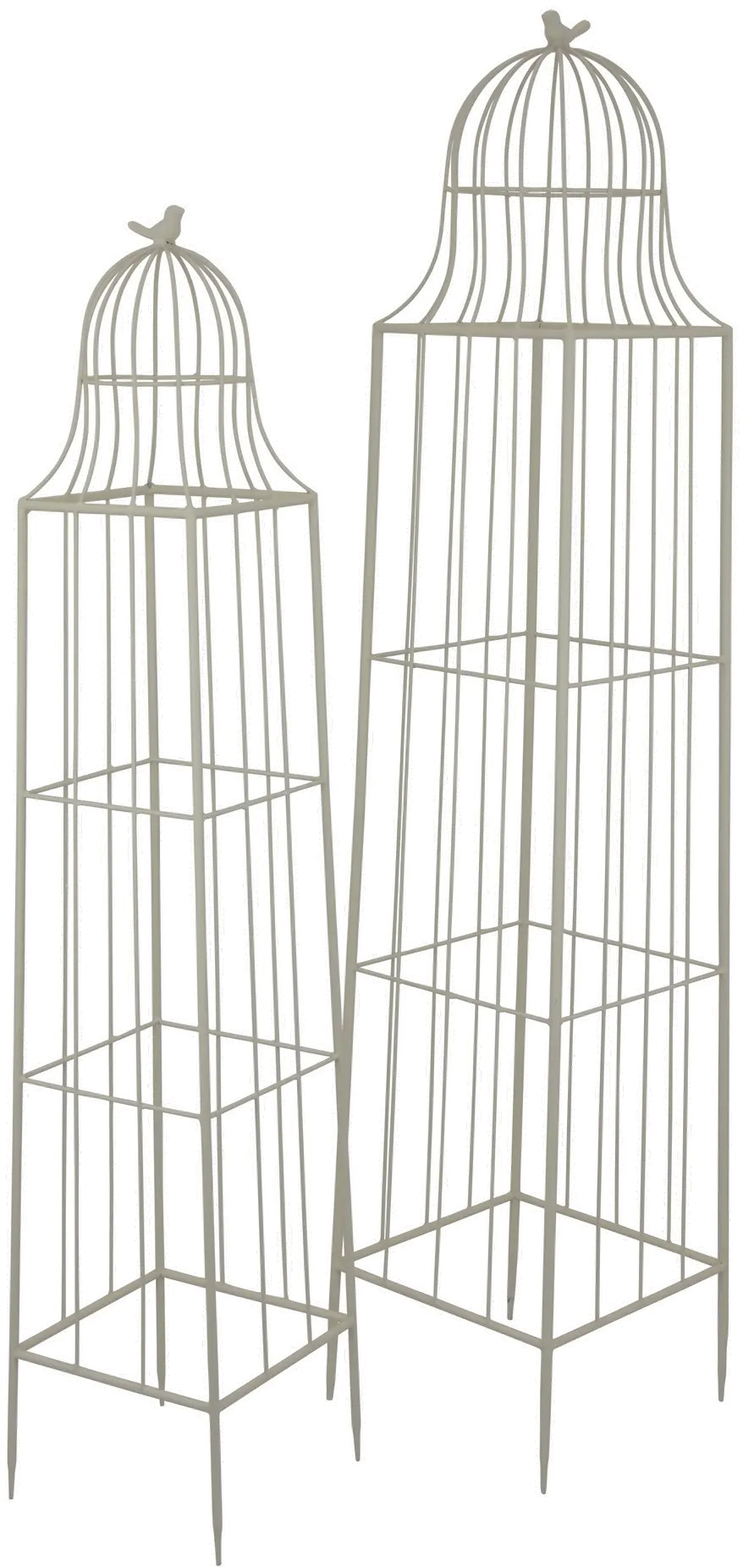 Metal White Trellis Set of 2-1