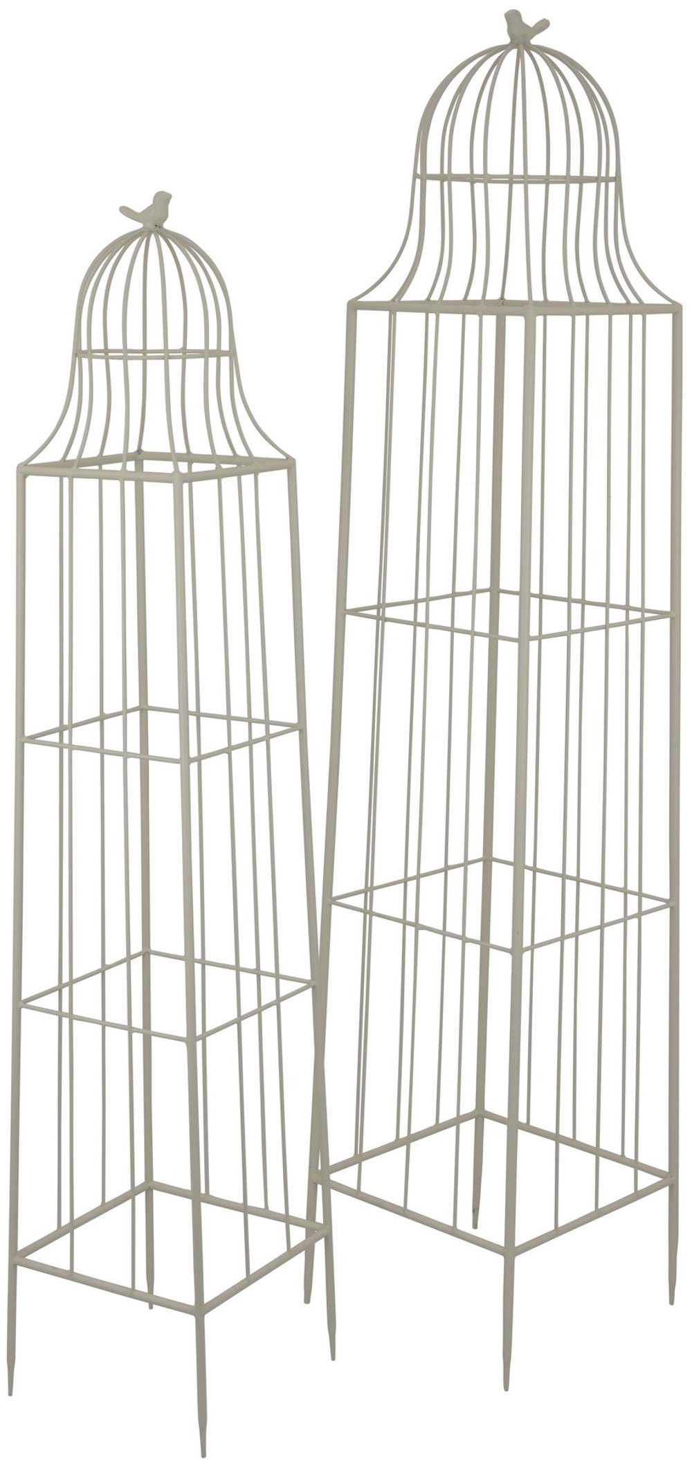 Metal White Trellis Set of 2