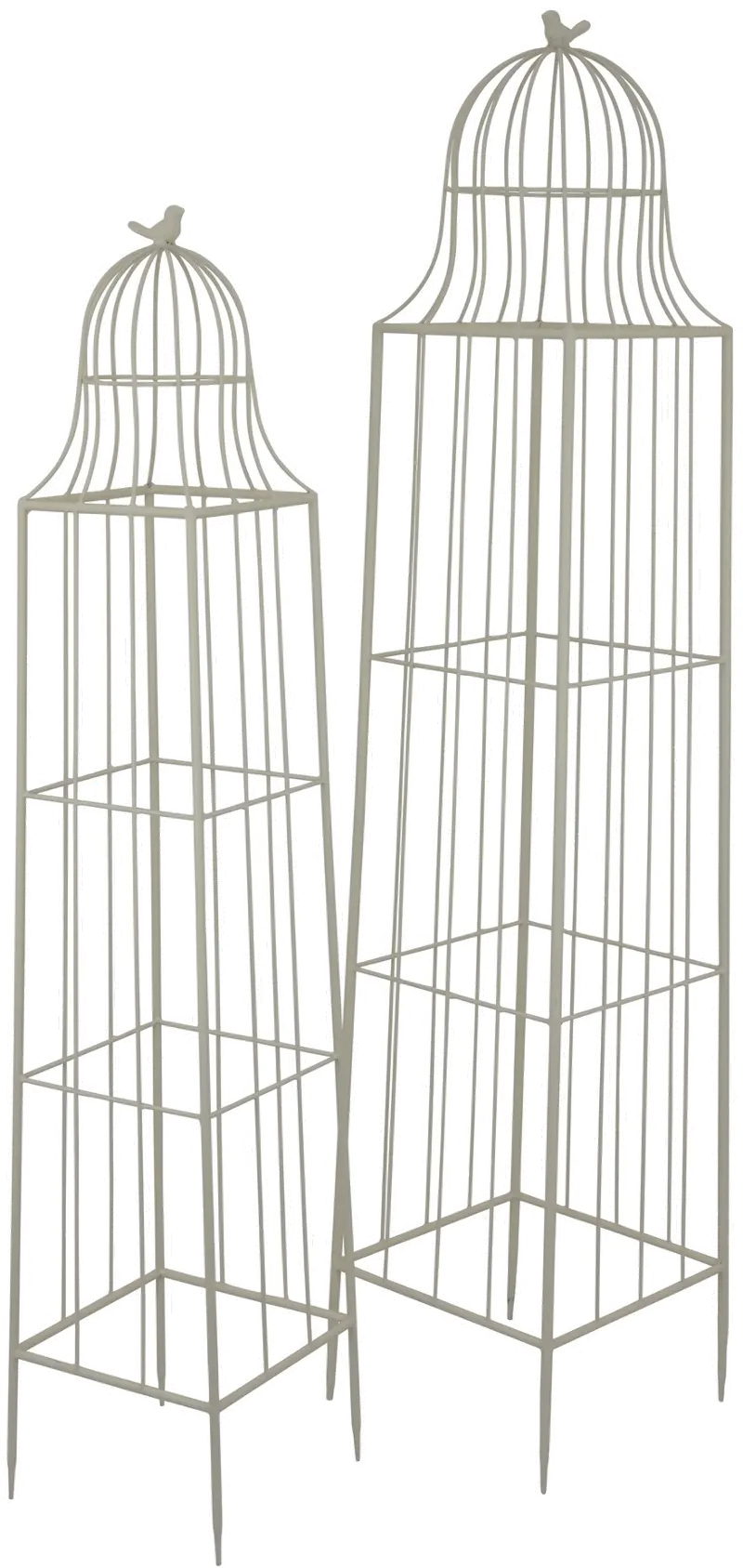 Metal White Trellis Set of 2