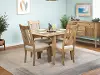 Elaine 5 Piece Natural Dining Set with 2 Leaves and Mason Chairs
