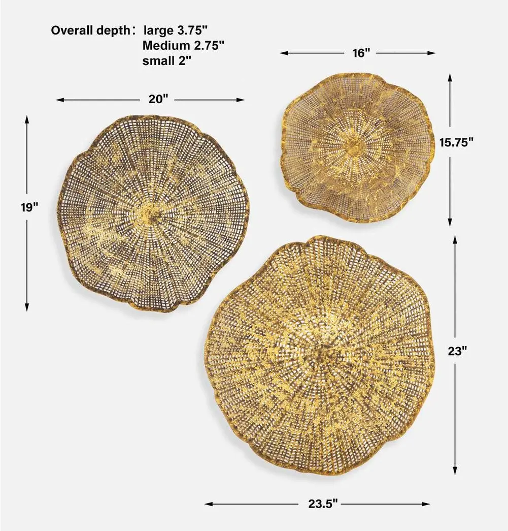Radiance Metal Wall Decor Set of 3-3