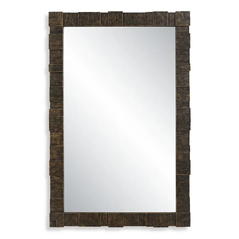 Bustelo Dark Brown Metal Frame Mirror