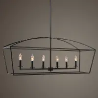 Clayton 6 Light Linear Chandelier