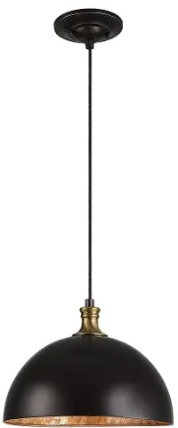Placuna Bronze 1 Light Pendant