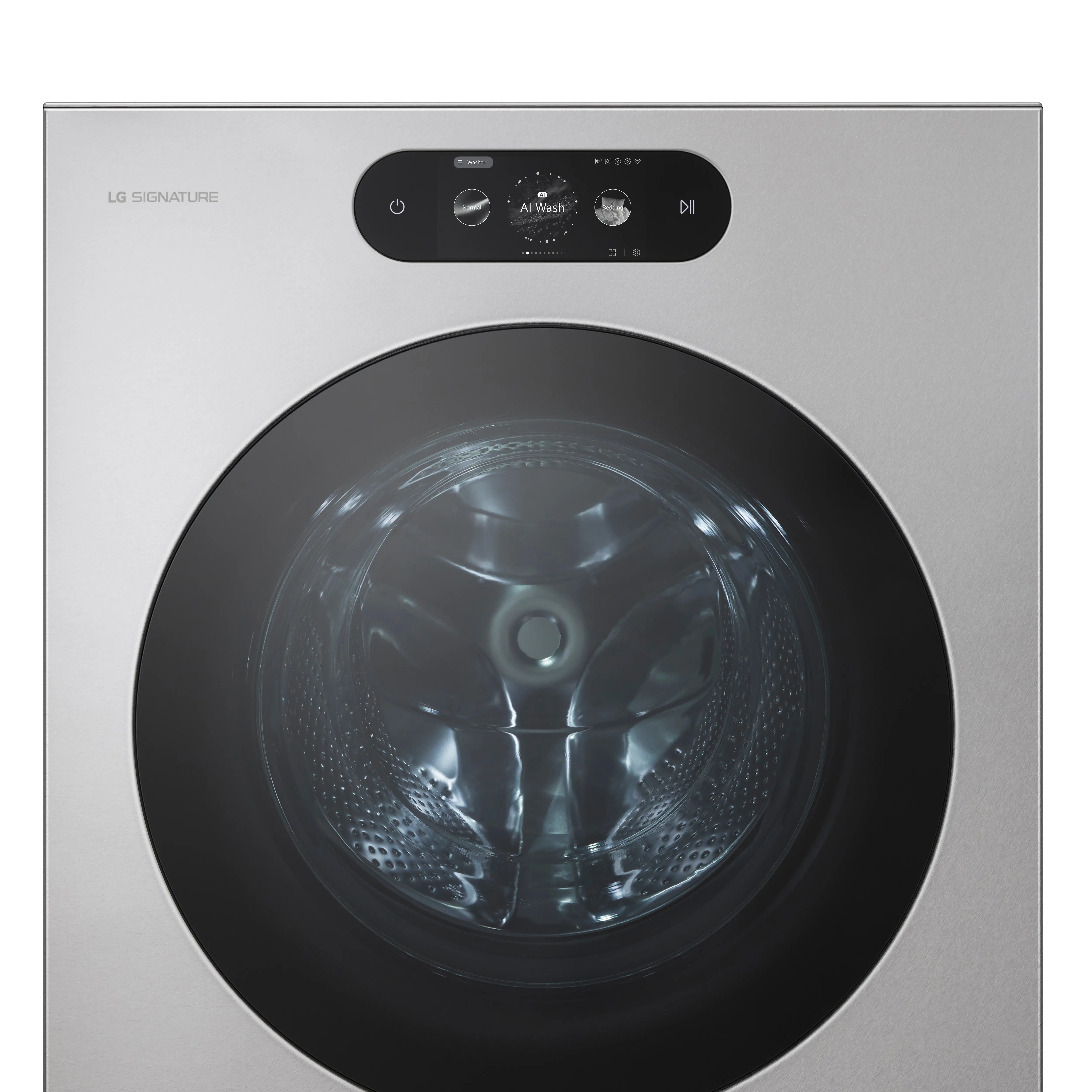 WM9900HSA LG SIGNATURE 5.8 Cu Ft Smart AI Front Load Washer - Platinum Steel-10
