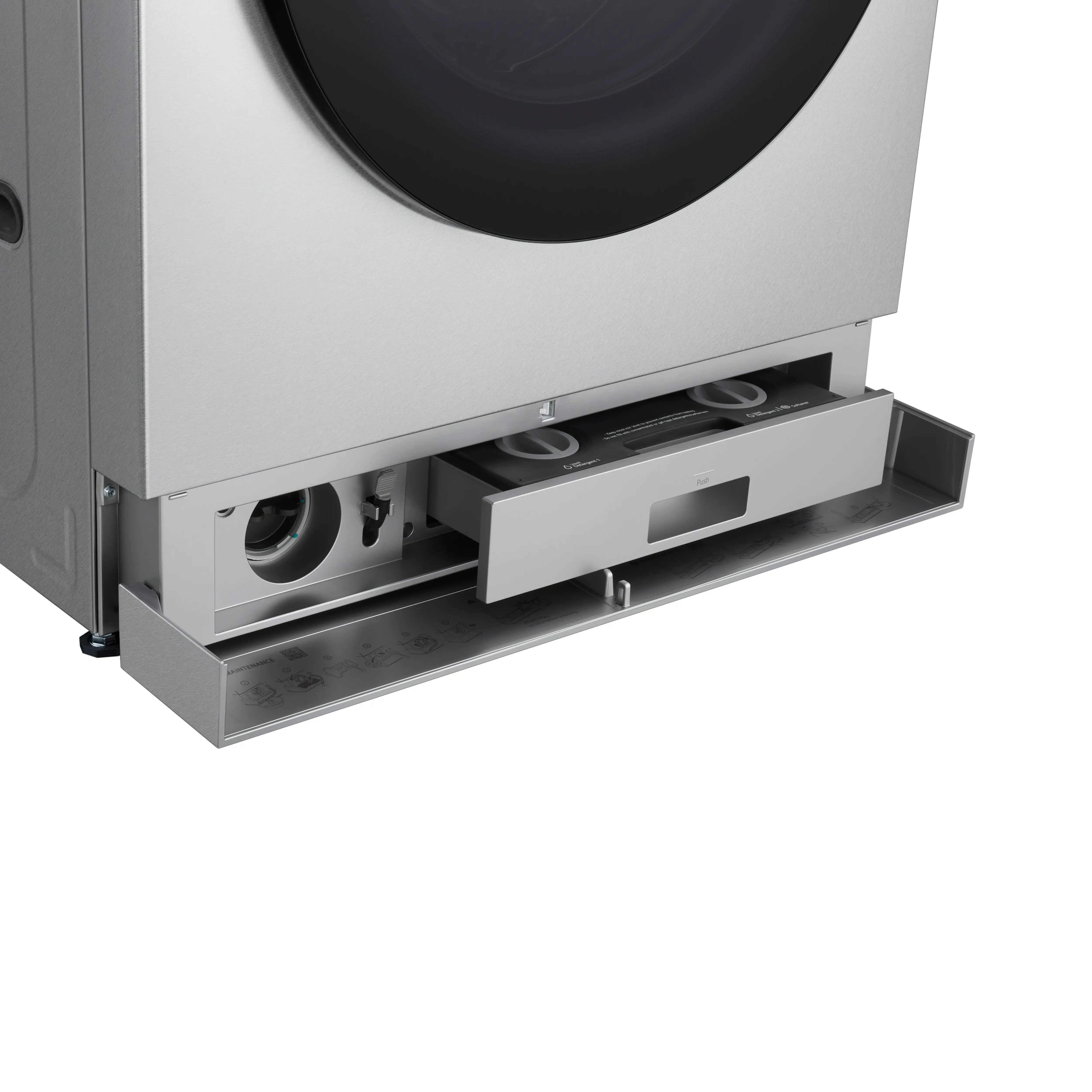 WM9900HSA LG SIGNATURE 5.8 Cu Ft Smart AI Front Load Washer - Platinum Steel-12