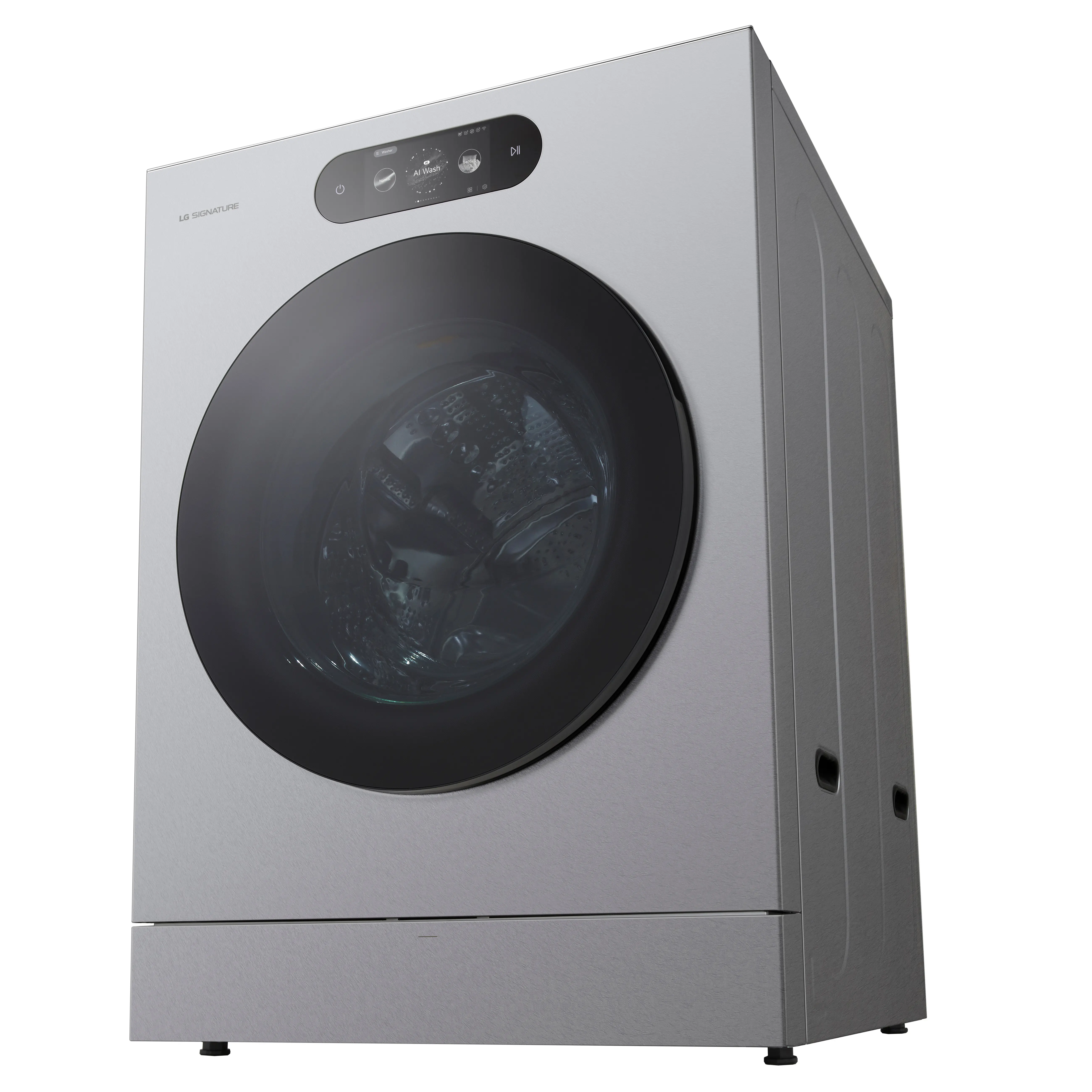 WM9900HSA LG SIGNATURE 5.8 Cu Ft Smart AI Front Load Washer - Platinum Steel-13