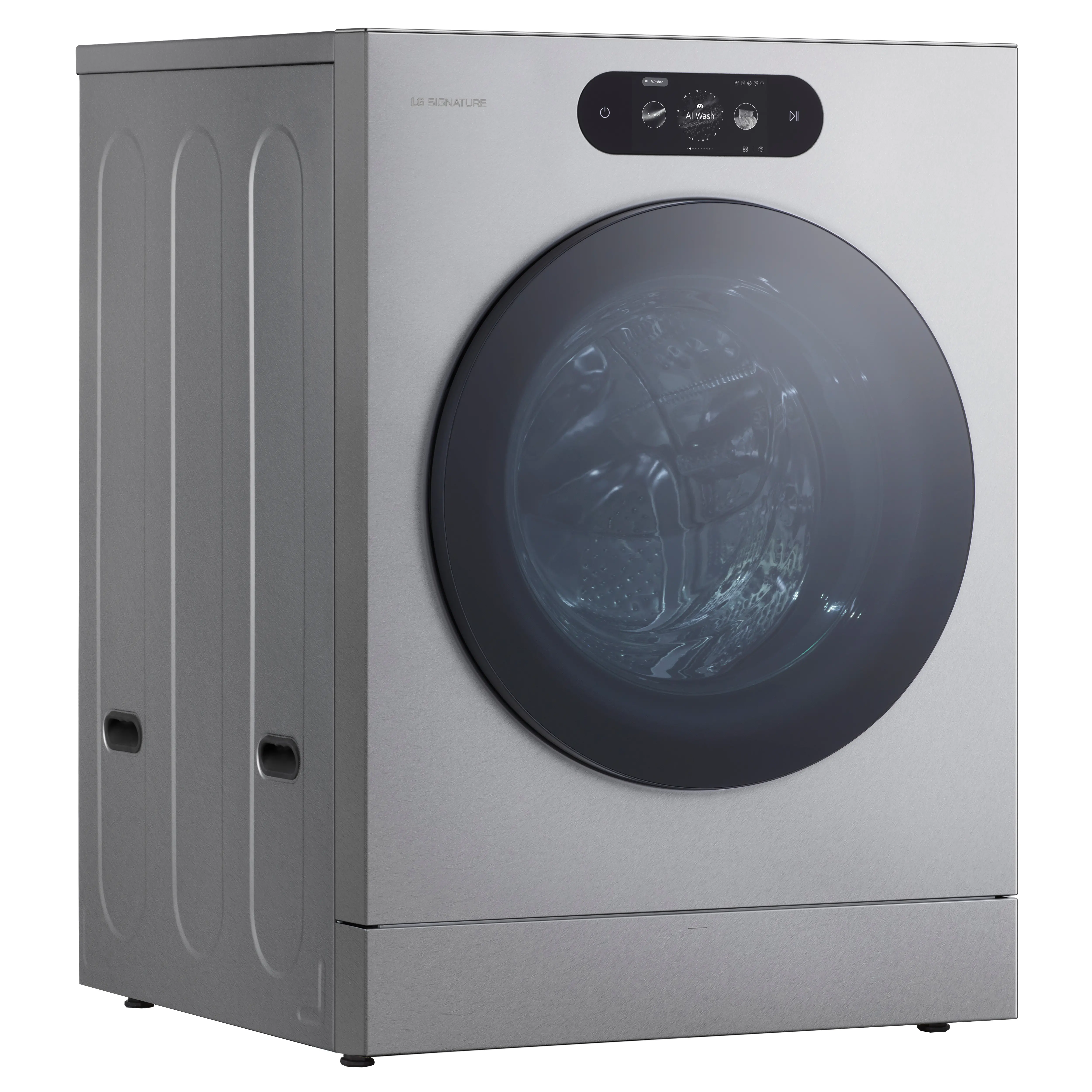 WM9900HSA LG SIGNATURE 5.8 Cu Ft Smart AI Front Load Washer - Platinum Steel-14