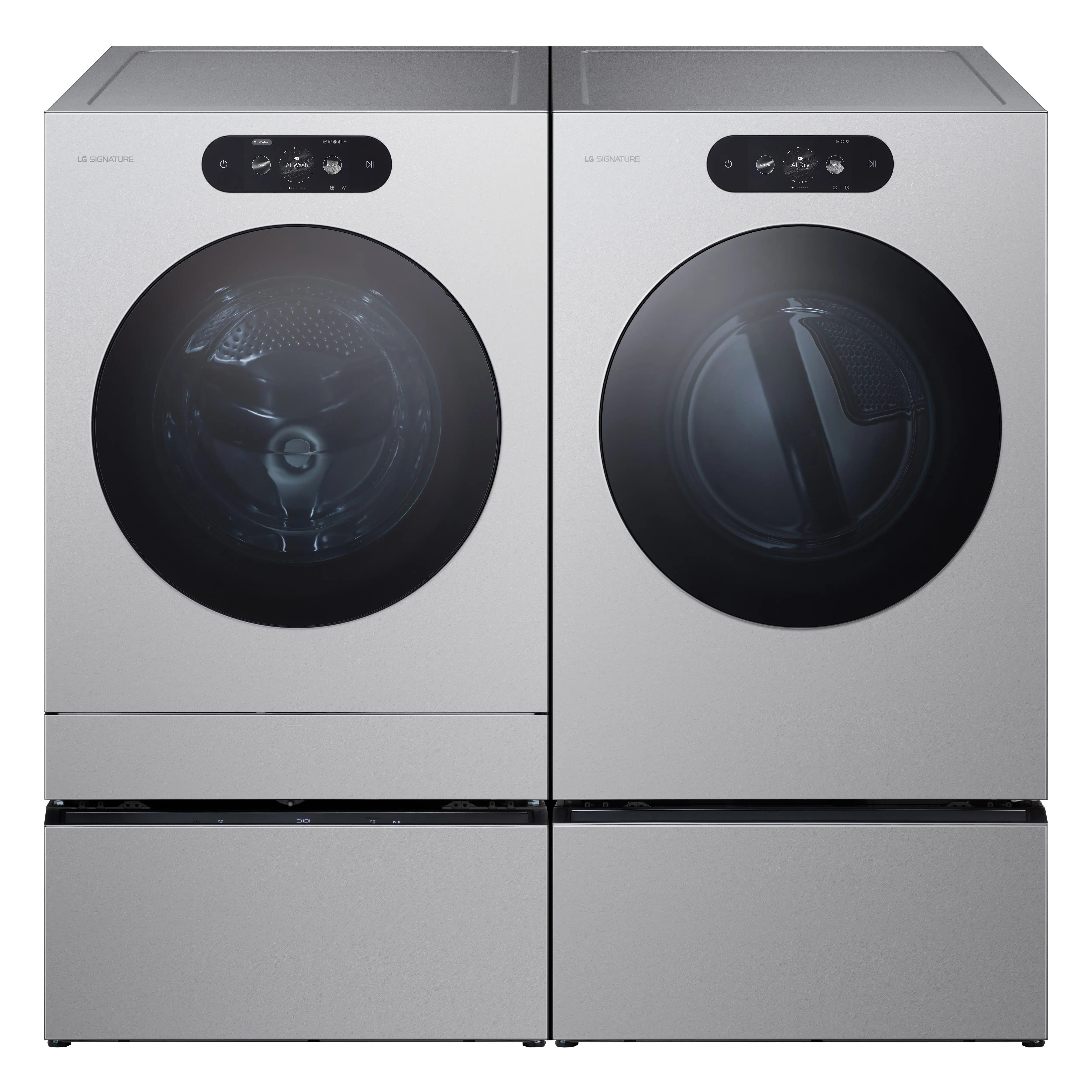 WM9900HSA LG SIGNATURE 5.8 Cu Ft Smart AI Front Load Washer - Platinum Steel-17