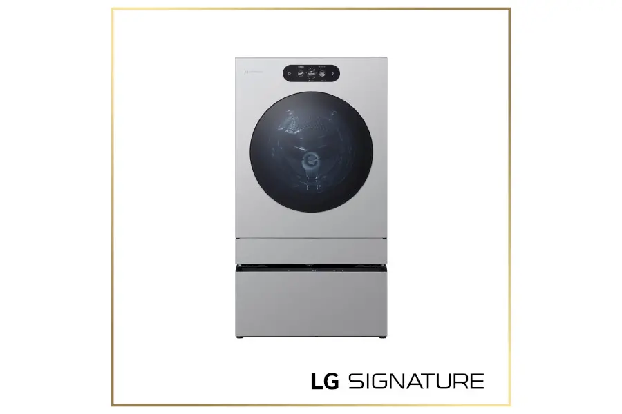 WM9900HSA LG SIGNATURE 5.8 Cu Ft Smart AI Front Load Washer - Platinum Steel-2