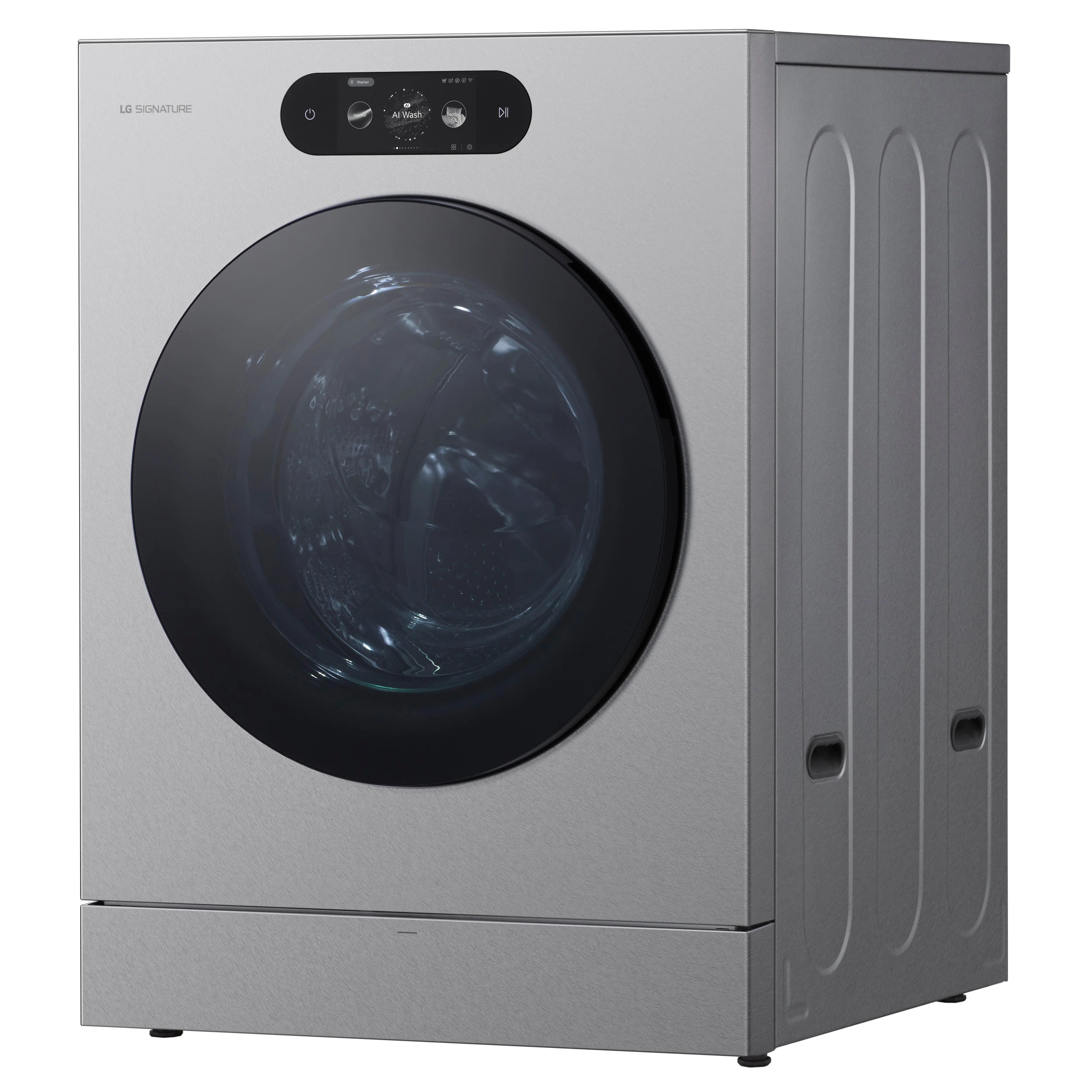 WM9900HSA LG SIGNATURE 5.8 Cu Ft Smart AI Front Load Washer - Platinum Steel-6
