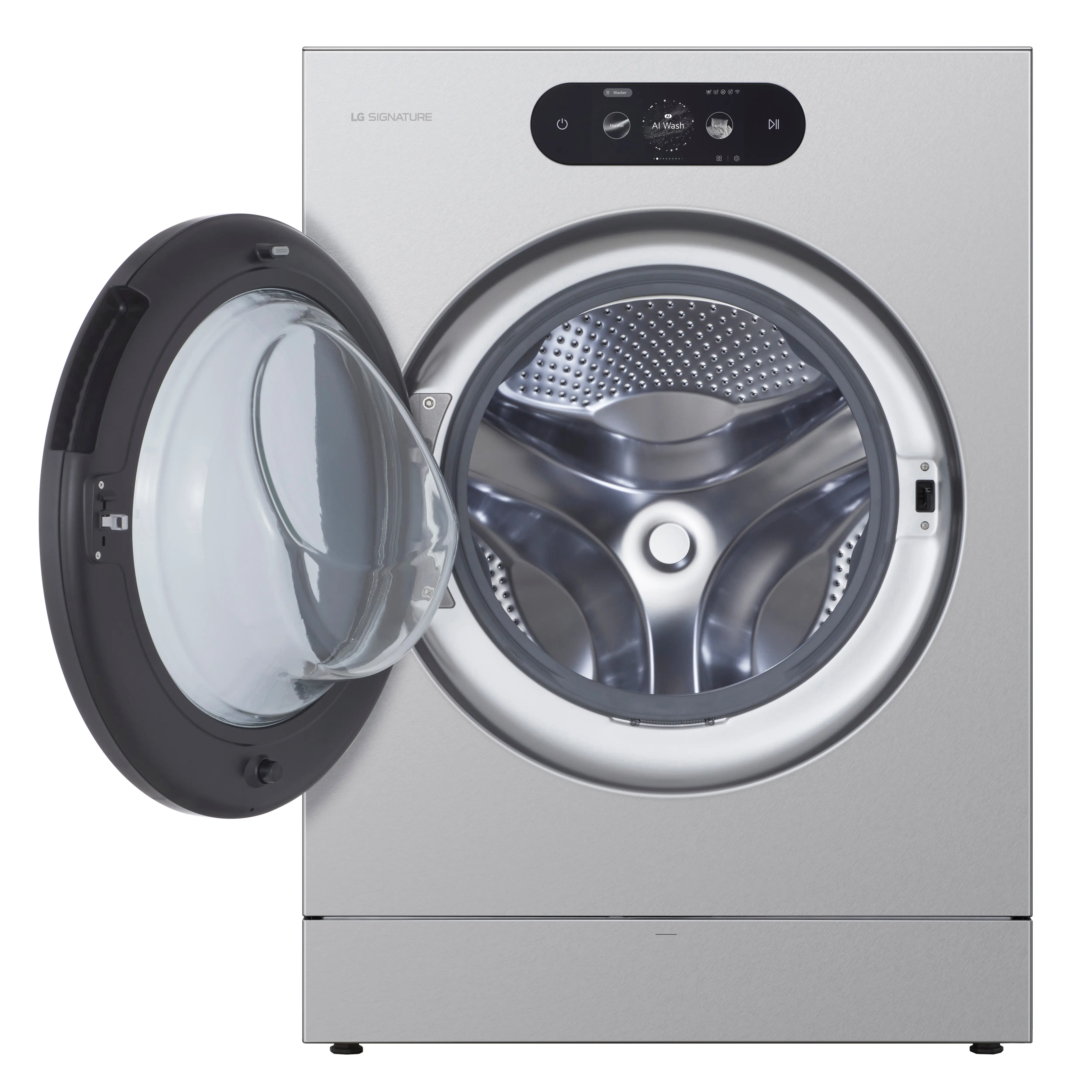 WM9900HSA LG SIGNATURE 5.8 Cu Ft Smart AI Front Load Washer - Platinum Steel-7
