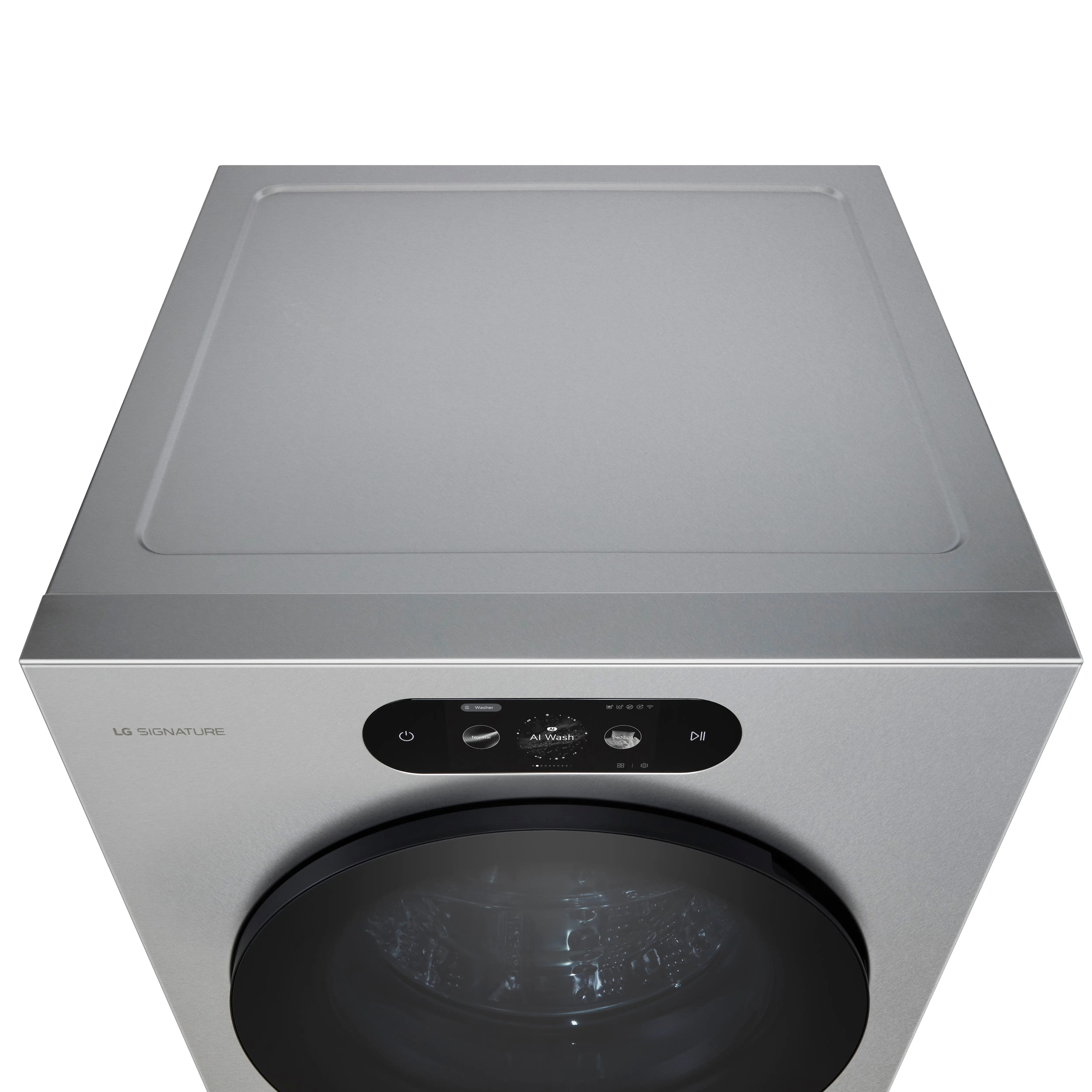 WM9900HSA LG SIGNATURE 5.8 Cu Ft Smart AI Front Load Washer - Platinum Steel-9