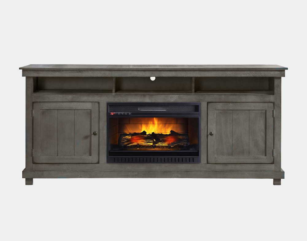 Lacosta 72" Gray Fireplace TV Stand