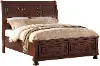 Stella Cherry Brown King Storage Bed