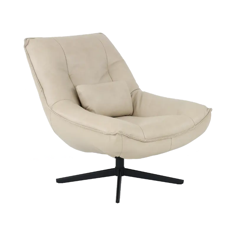 Softee Ivory Swivel Chair
