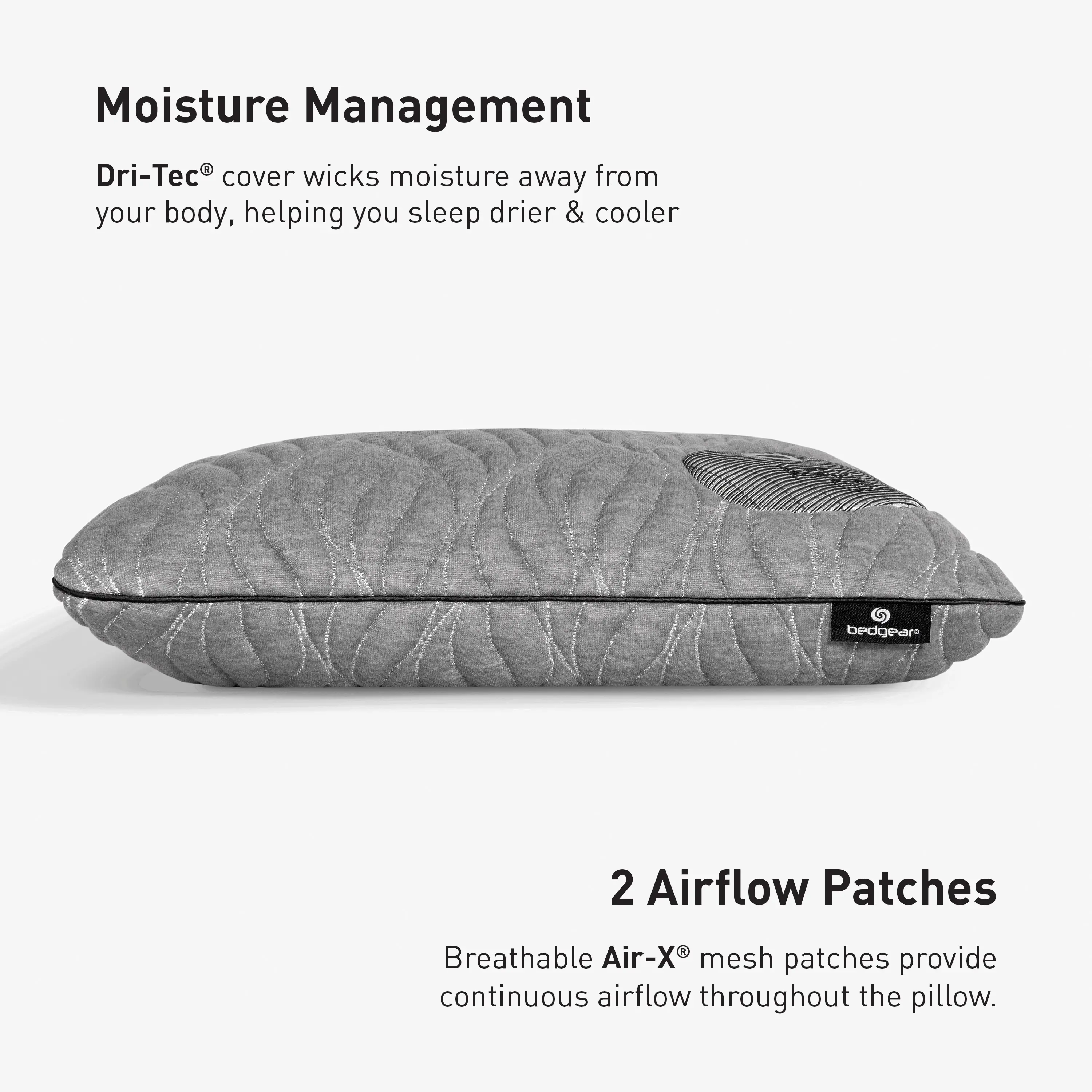 BGP03420K BedGear Aspen Performance® 0.0 King Pillow-5