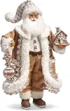 Gingham 18  Gingerbread Santa