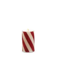 3  x 5  Red Stripe Candle
