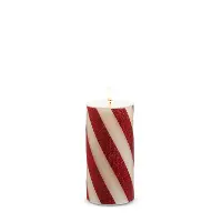 3  x 6  Red Stripe Candle