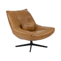 Softee Palomino Brown Swivel Chair