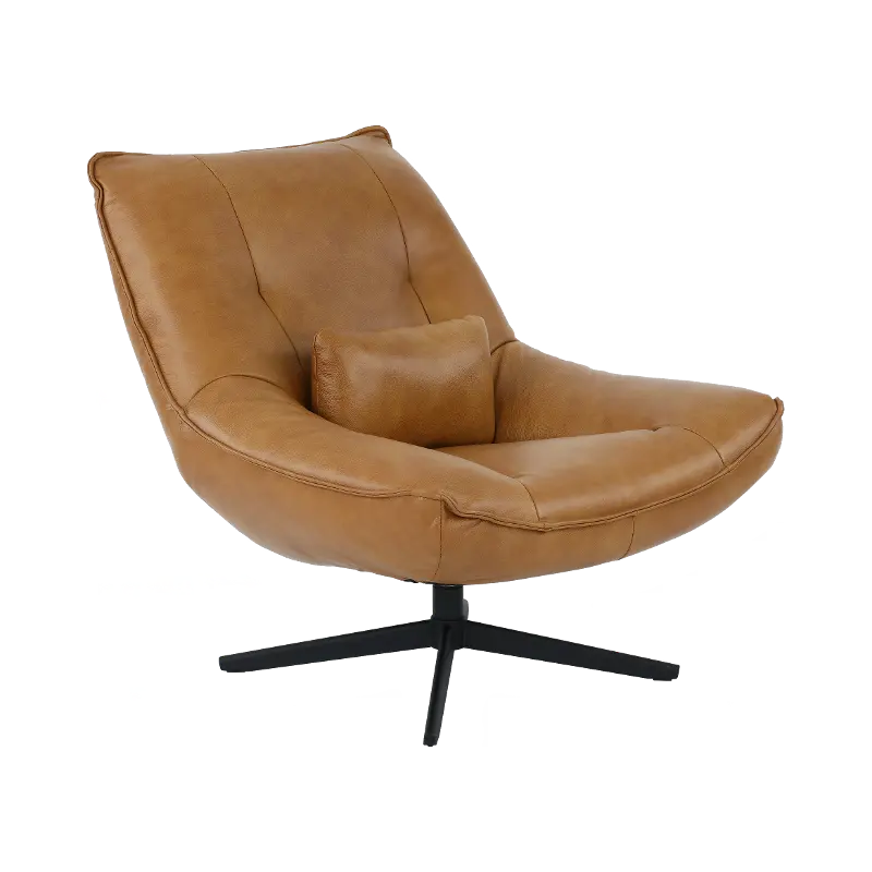 Softee Palomino Brown Swivel Chair
