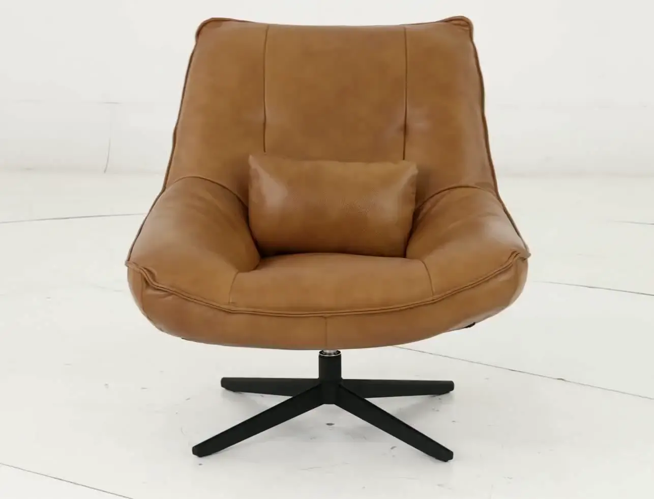 Softee Palomino Brown Swivel Chair-9