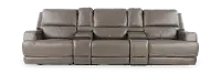 Rushton Lontra Leather 5 Piece Power Reclining Home Theater Set