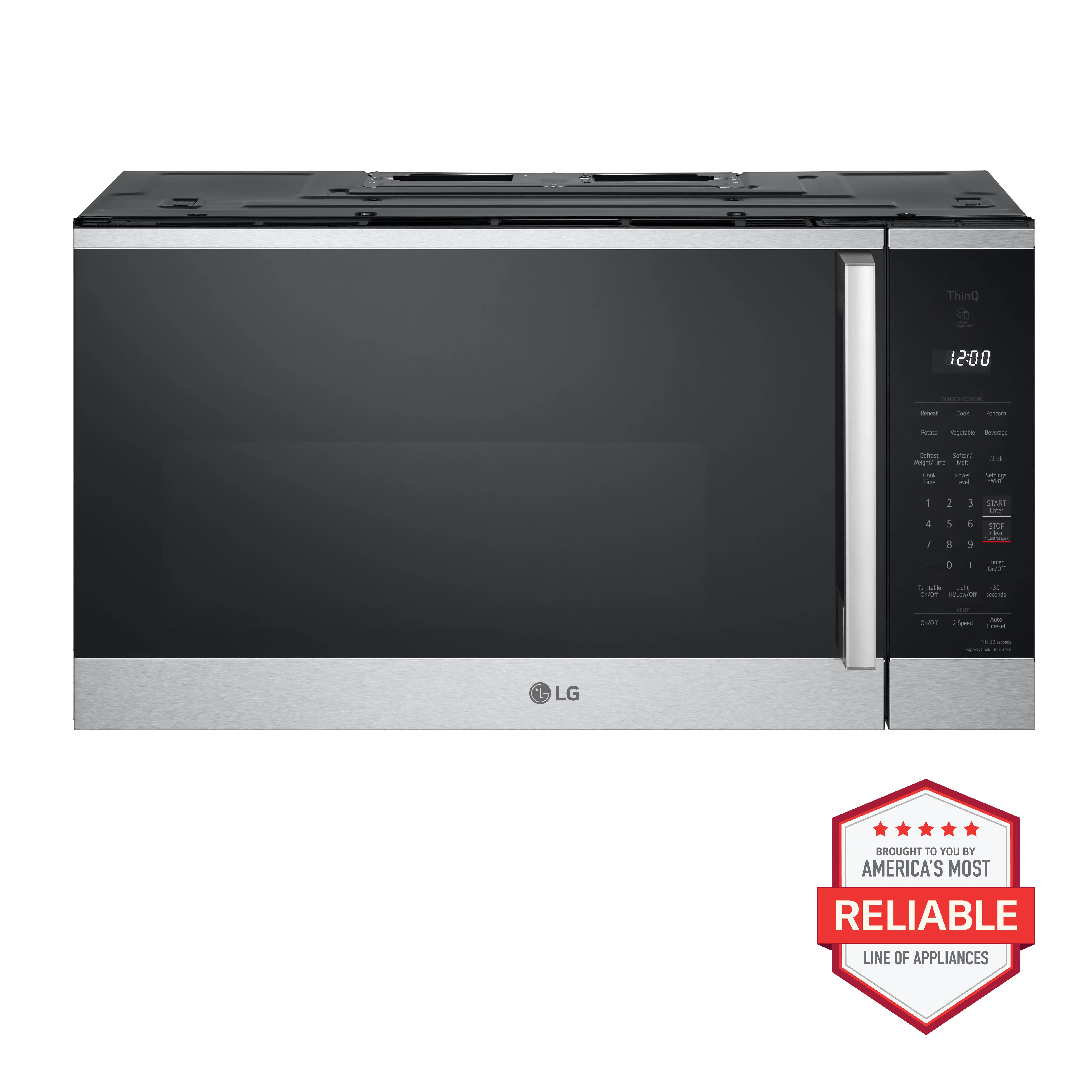 MVEM1825X LG 1.8 cu ft Over the Range Microwave - Stainless Steel-2