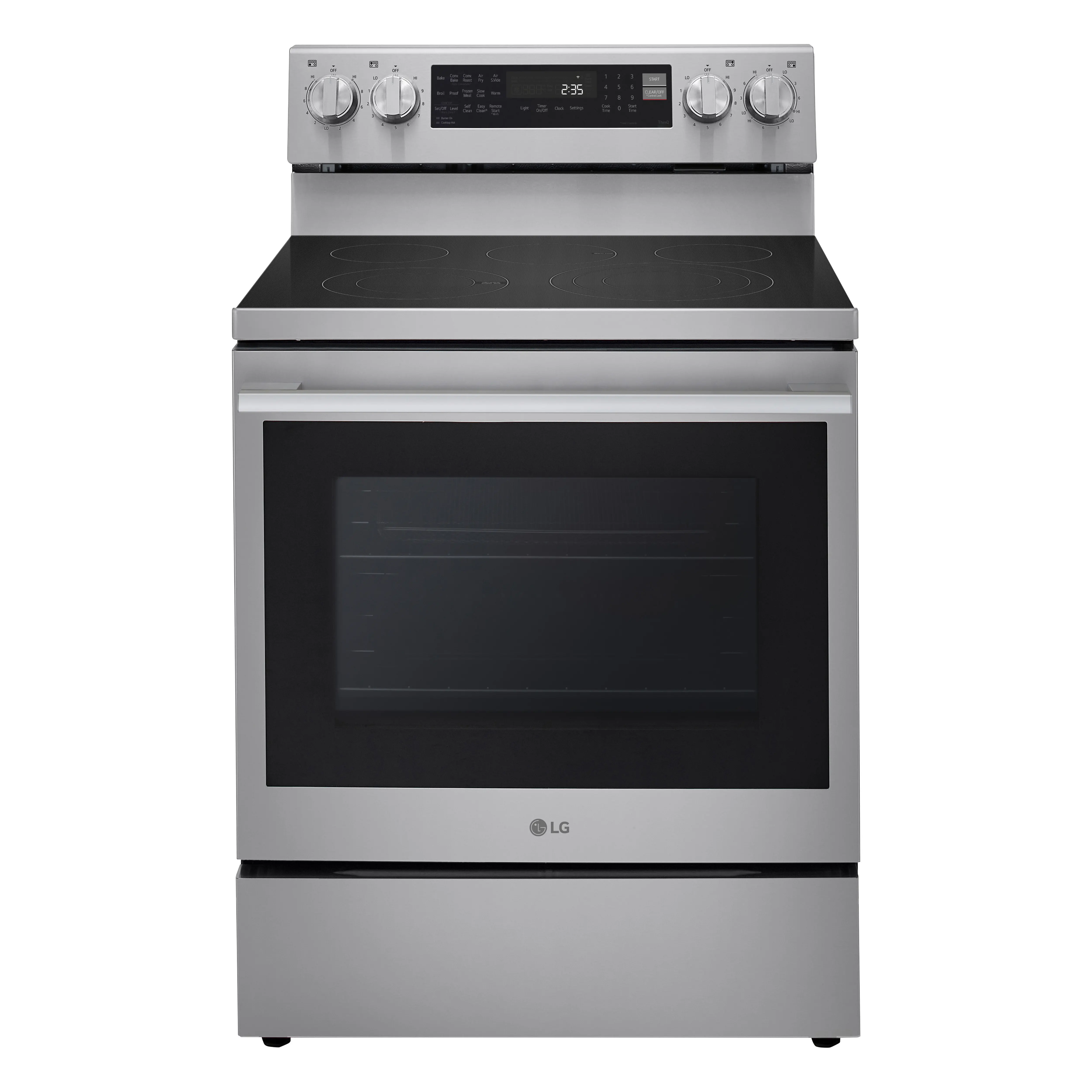 LREN6325XE LG 6.3 Cu Ft Electric Single Oven Range - Stainless Steel-1