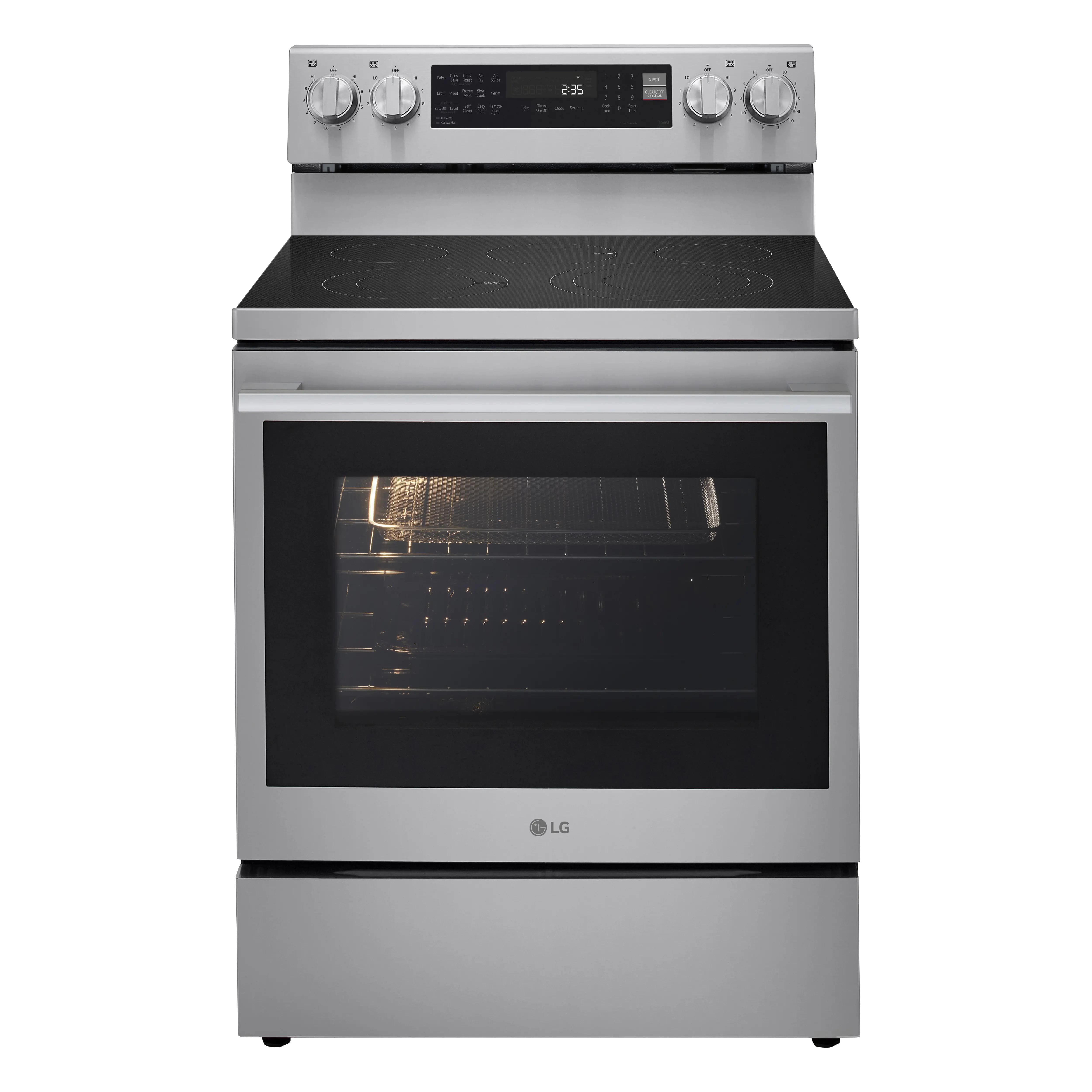 LREN6325XE LG 6.3 Cu Ft Electric Single Oven Range - Stainless Steel-14