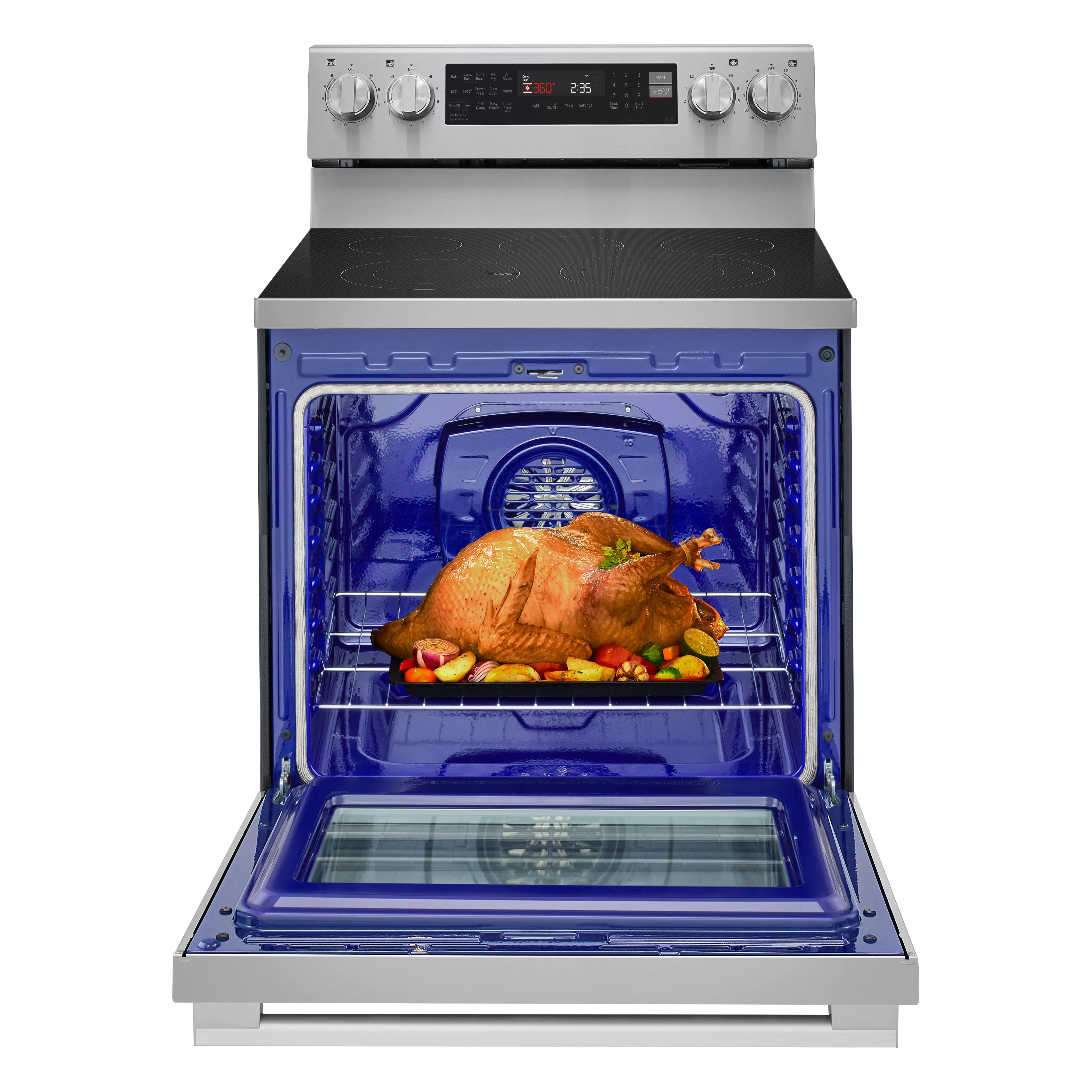 LREN6325XE LG 6.3 Cu Ft Electric Single Oven Range - Stainless Steel-16