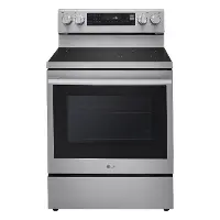 LREN6325XE LG 6.3 Cu Ft Electric Single Oven Range - Stainless Steel