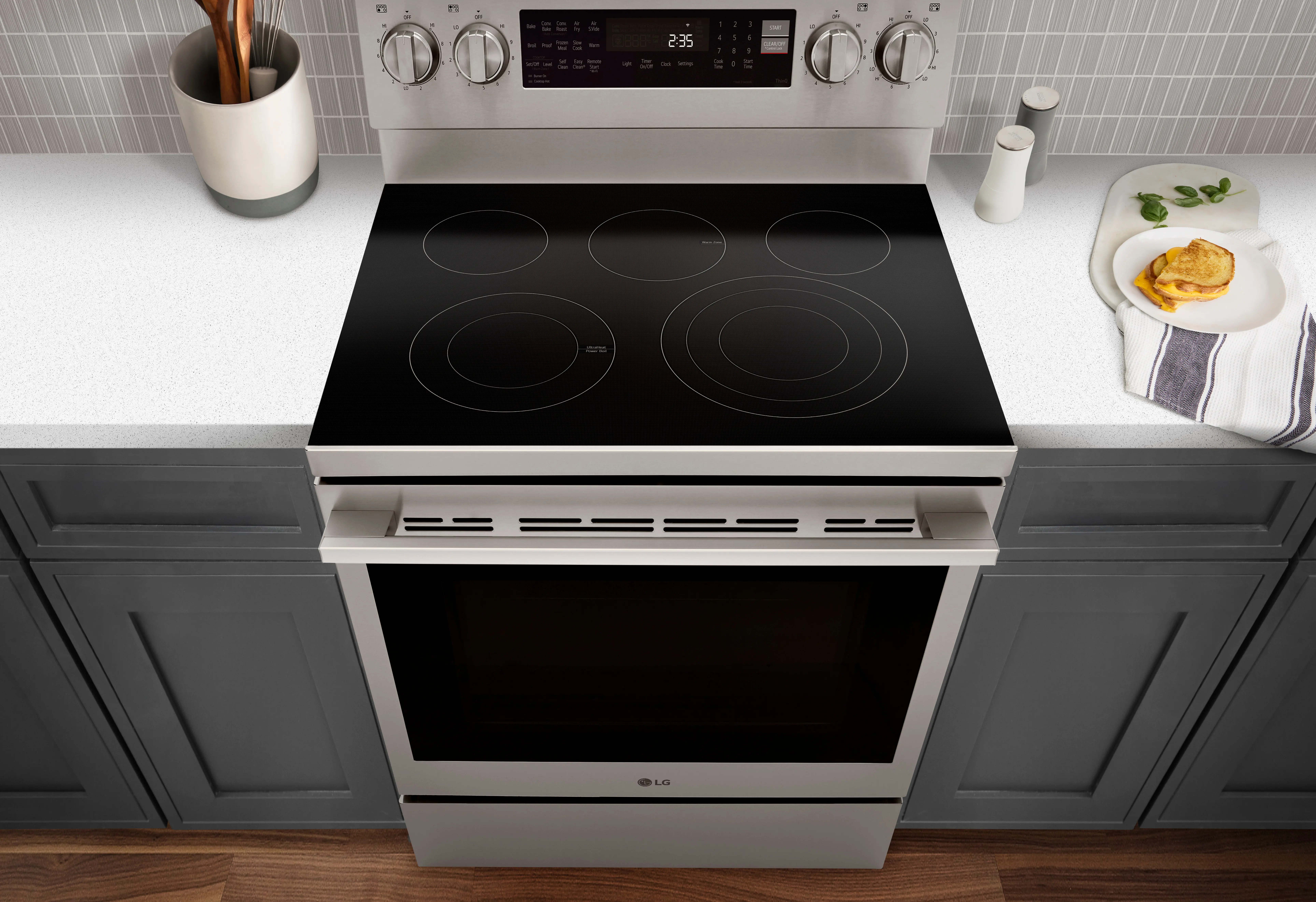 LREN6325XE LG 6.3 Cu Ft Electric Single Oven Range - Stainless Steel-4