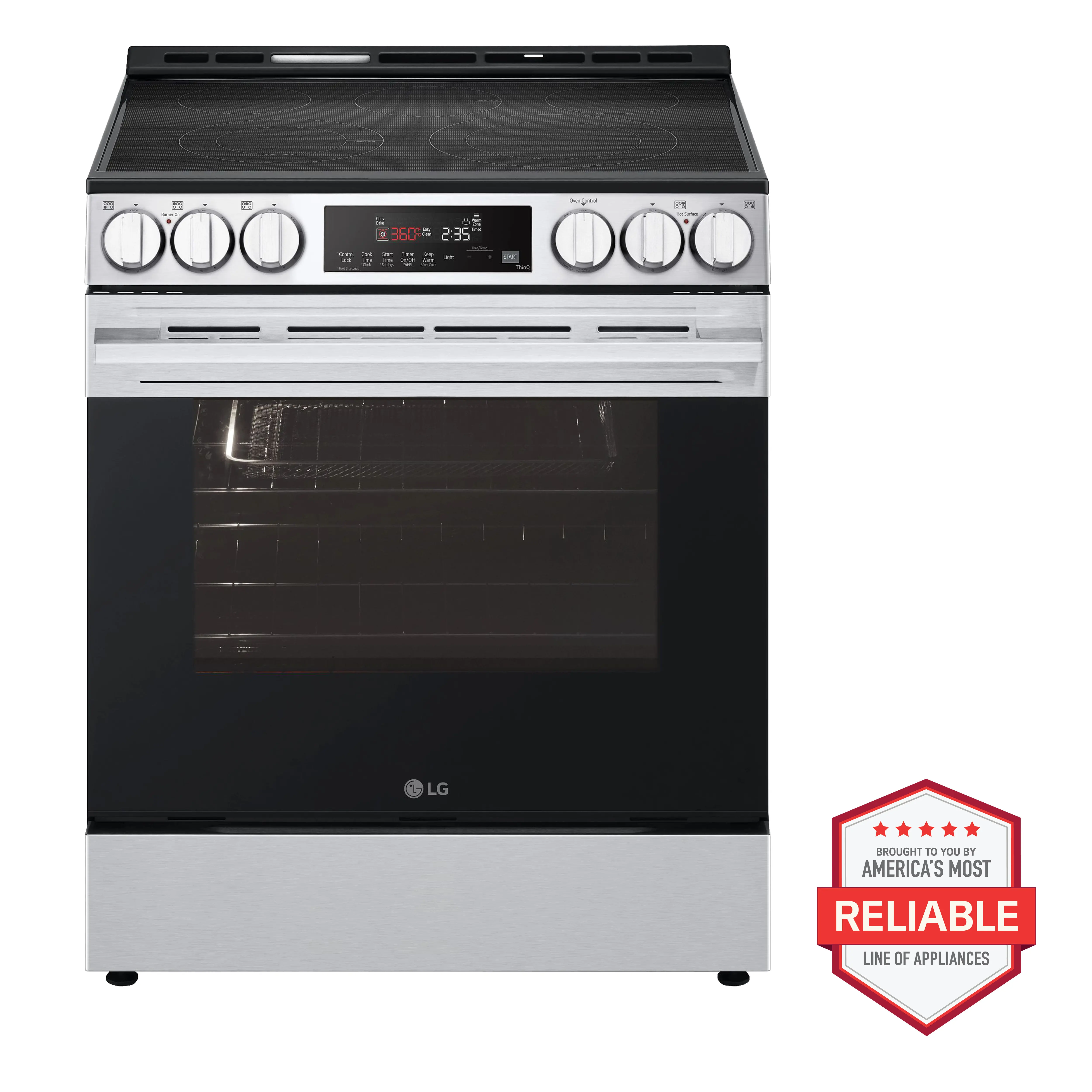LSEL6333XE LG 6.3 Cu Ft Electric Single Oven Range - Stainless Steel-10