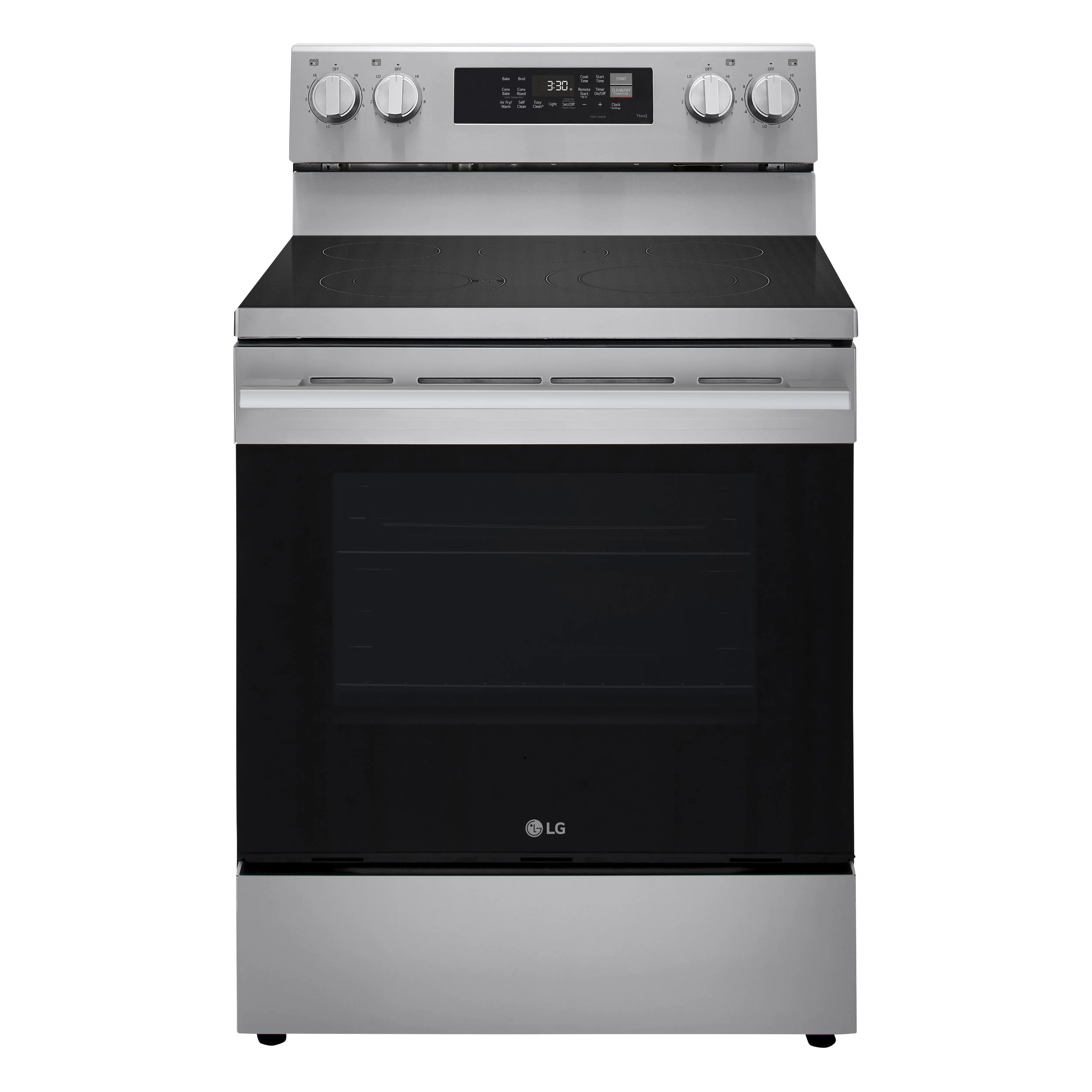 LREN6323YE LG 6.3 Cu Ft Electric Single Oven Range - Stainless Steel-1