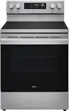 LREN6323YE LG 6.3 Cu Ft Electric Single Oven Range - Stainless Steel
