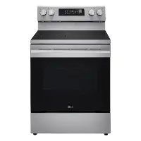LREN6323YE LG 6.3 Cu Ft Electric Single Oven Range - Stainless Steel