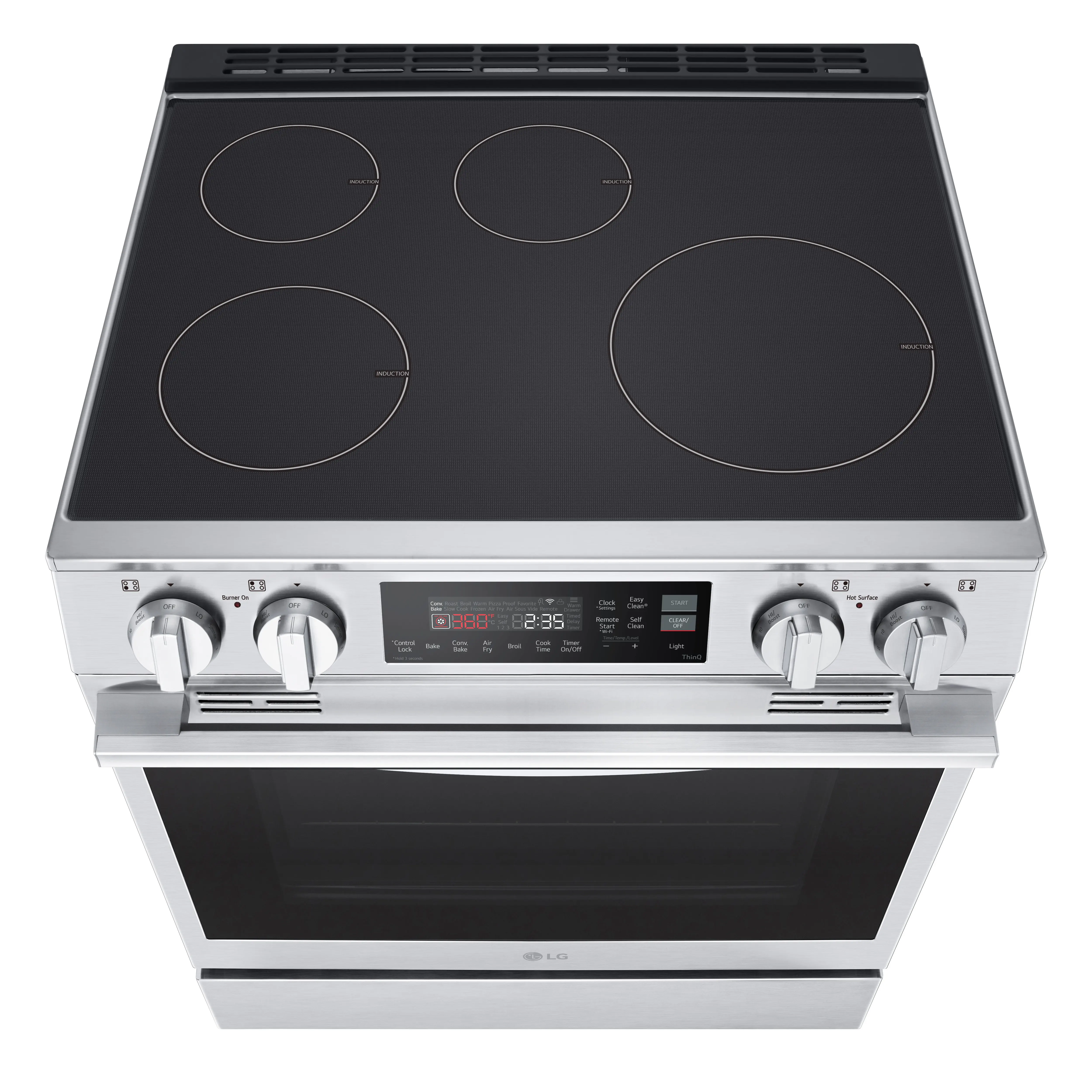 LSIL6334XE LG 6.3 Cu Ft Smart Induction Single Oven Range - Stainless Steel-17