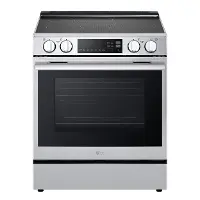 LSIL6334XE LG 6.3 Cu Ft Smart Induction Single Oven Range - Stainless Steel