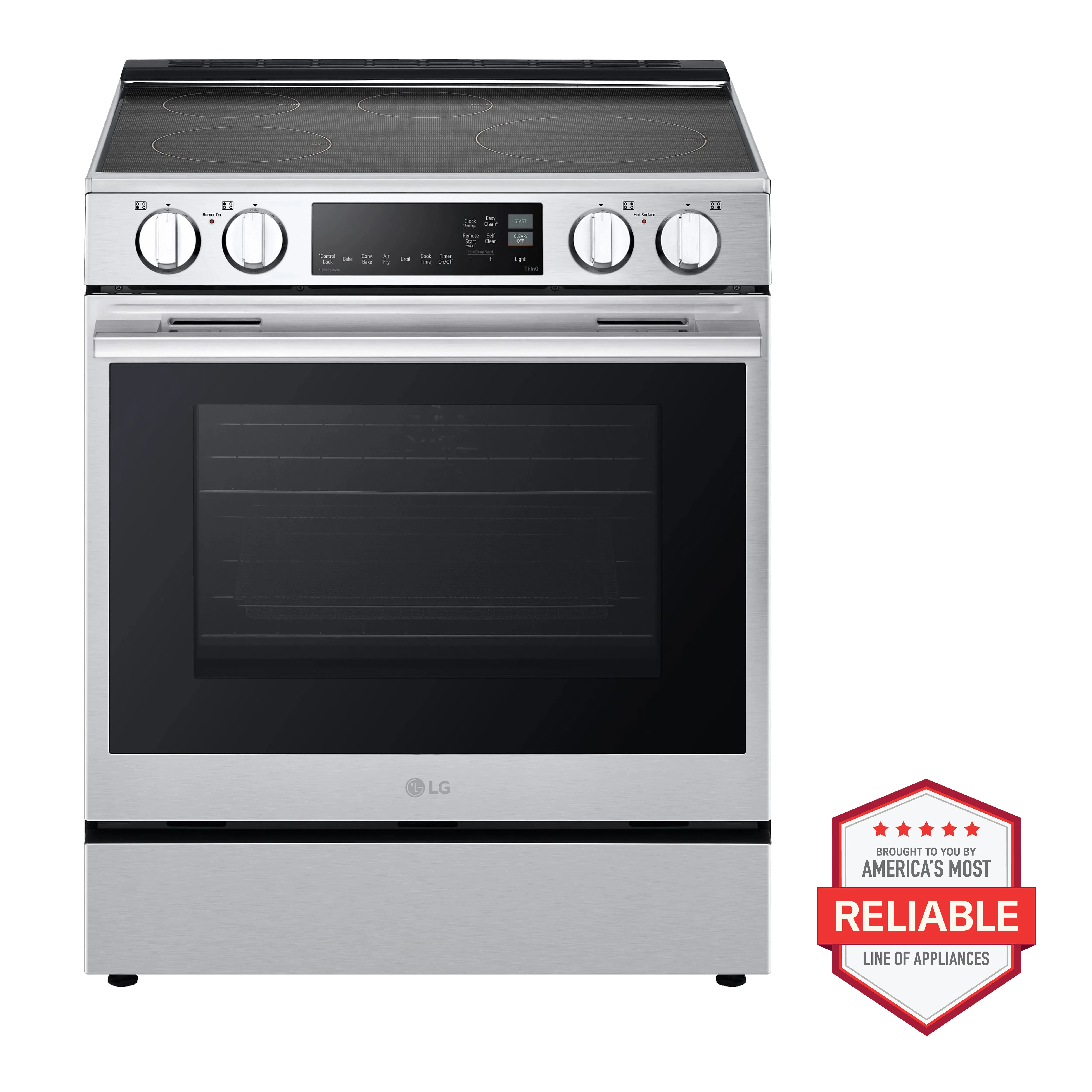 LSIL6334XE LG 6.3 Cu Ft Smart Induction Single Oven Range - Stainless Steel-25